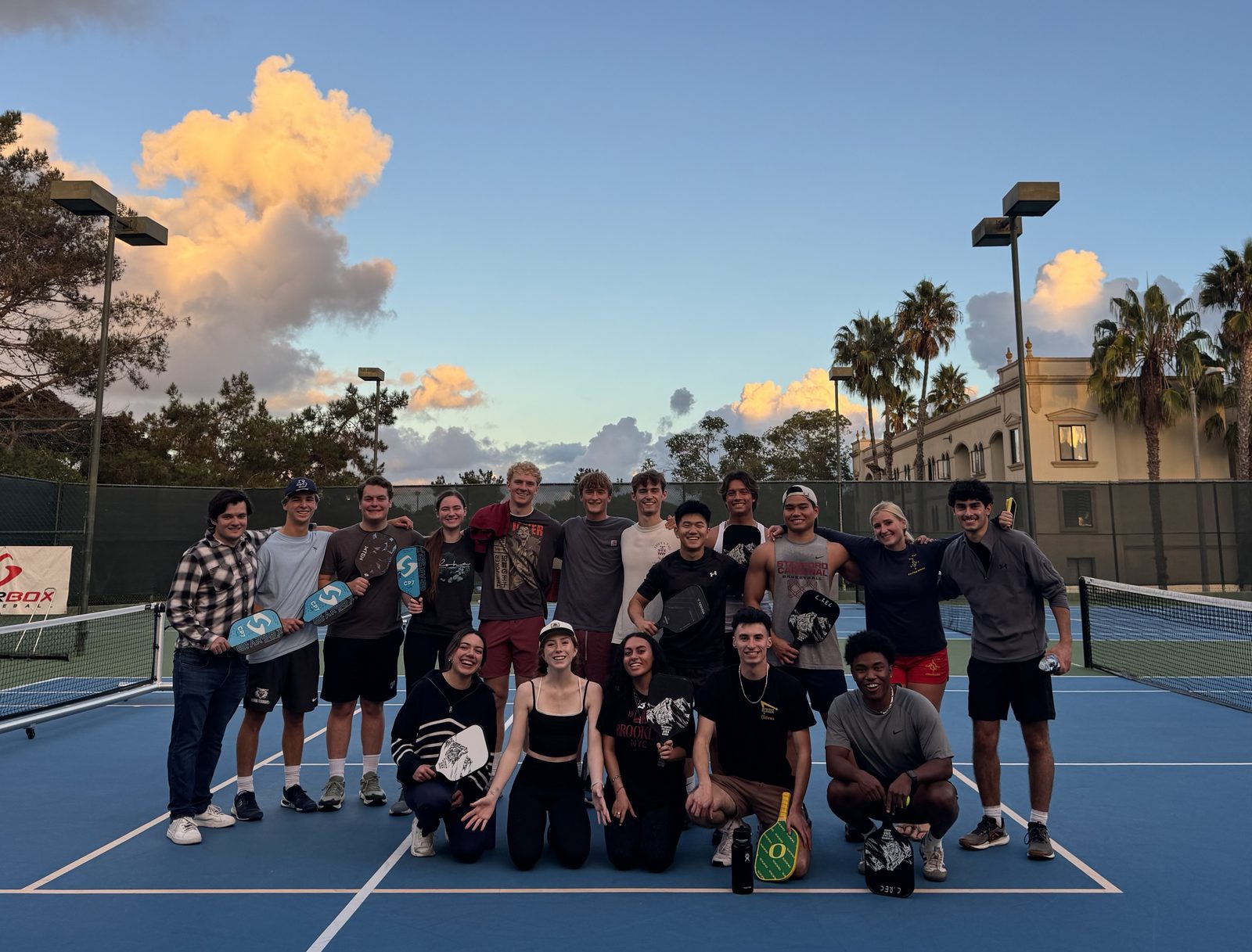 Chapter members at a pickleball tournament